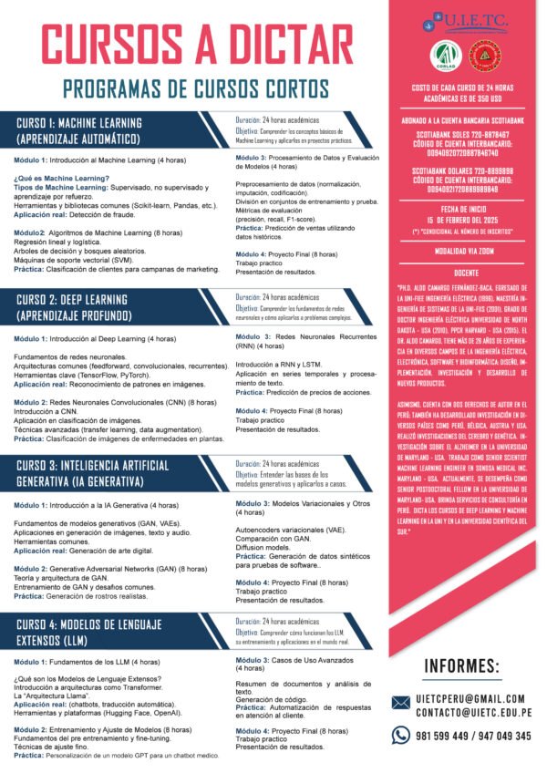 Curso de IA: Machine Learning, Deep Learning, Generative AI